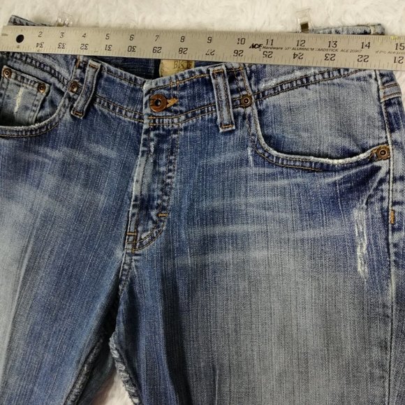 BKE Womens Jeans Wendi Boot Cut Blue Denim Distressed Medium Wash Stretch 28 - Picture 6 of 13